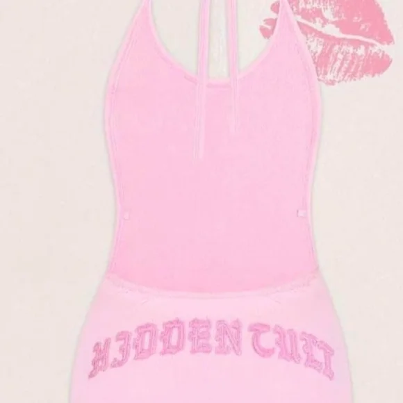 Hidden Pink Backless Dress - Picture 2 of 4